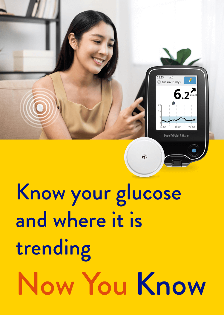 Know your glucose and where it is trending - Now you know