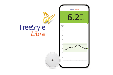 FreeStyle LibreLink app on smartphone