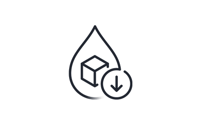 Icon of falling glucose levels