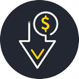 Pay less icon