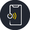 Phone and sensor icon