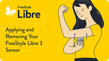 Video on how to apply and remove the FreeStyle Libre 3 Plus sensor
