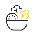 Food and exercise insights icon