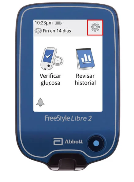 FreeStyle Libre 2 reader la configuración