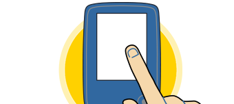 An illustration of someone pressing the Scan New Sensor icon on their phone.