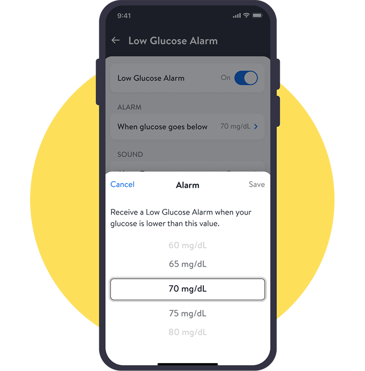 Alarm range set information