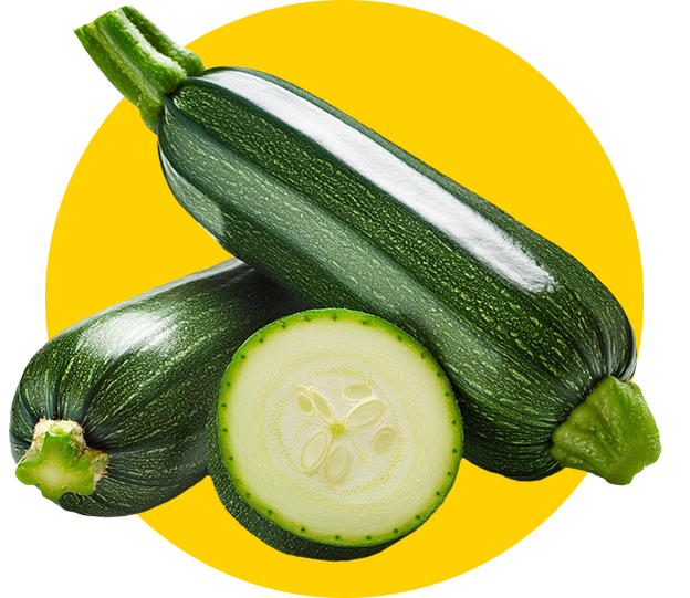 Raw zucchini, a non-starchy vegetable commonly used in diabetes-friendly meals