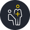 Medical treatment icon