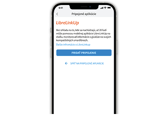 The LibreLinkUp app opened to the invite screen.
