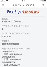 「FreeStyleリブレLinkアプリ」使用時​