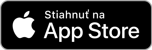 Tlačidlo odkazujúce na stiahnutie aplikácie FreeStyle LibreLink v App Store s textom Stiahnuť na App Store.