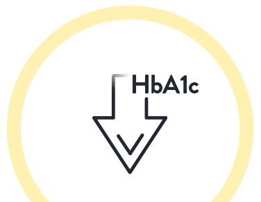 Icono de reduccion de hemoglobina glucosilada