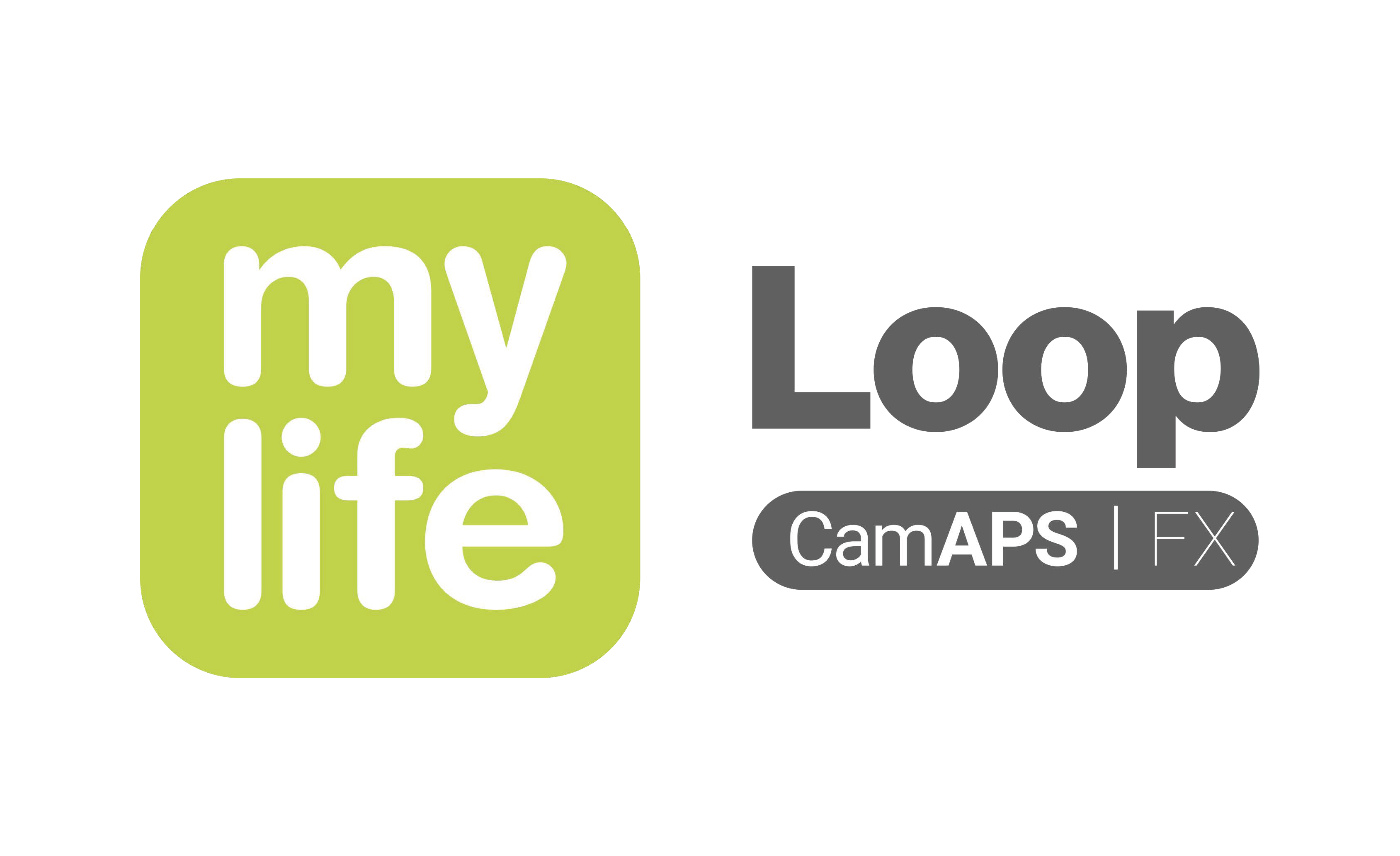 MyLife logo – stiliseret tekst og grafiske elementer, der repræsenterer personlig udvikling og forbindelse.