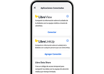 Pantalla de aplicacion FreeStyle LibreLink
