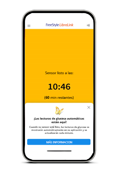 Tu sensor estará listo en 60 minutos