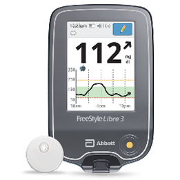 FreeStyle Libre 3 Plus sensor with reader