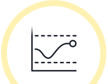 An icon showing a glucose graph.