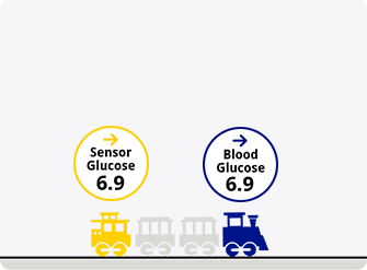 Train video showing stable glucose levels
