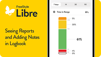 How to view reports and add notes in the Libre app video