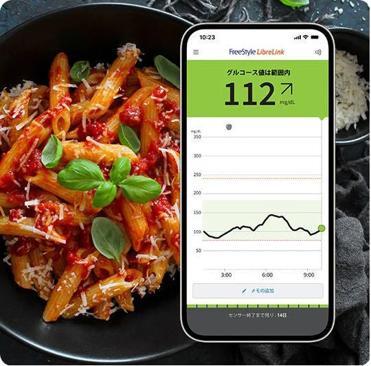 FreeStyleリブレは、血糖の推移や変動パターンを簡単に知ることができるグルコース測定器です。糖尿病のさまざまな合併症を防ぐため、血糖値がどのように変動しているか、つまり「血糖トレンド」に注目することが重要とされています。
