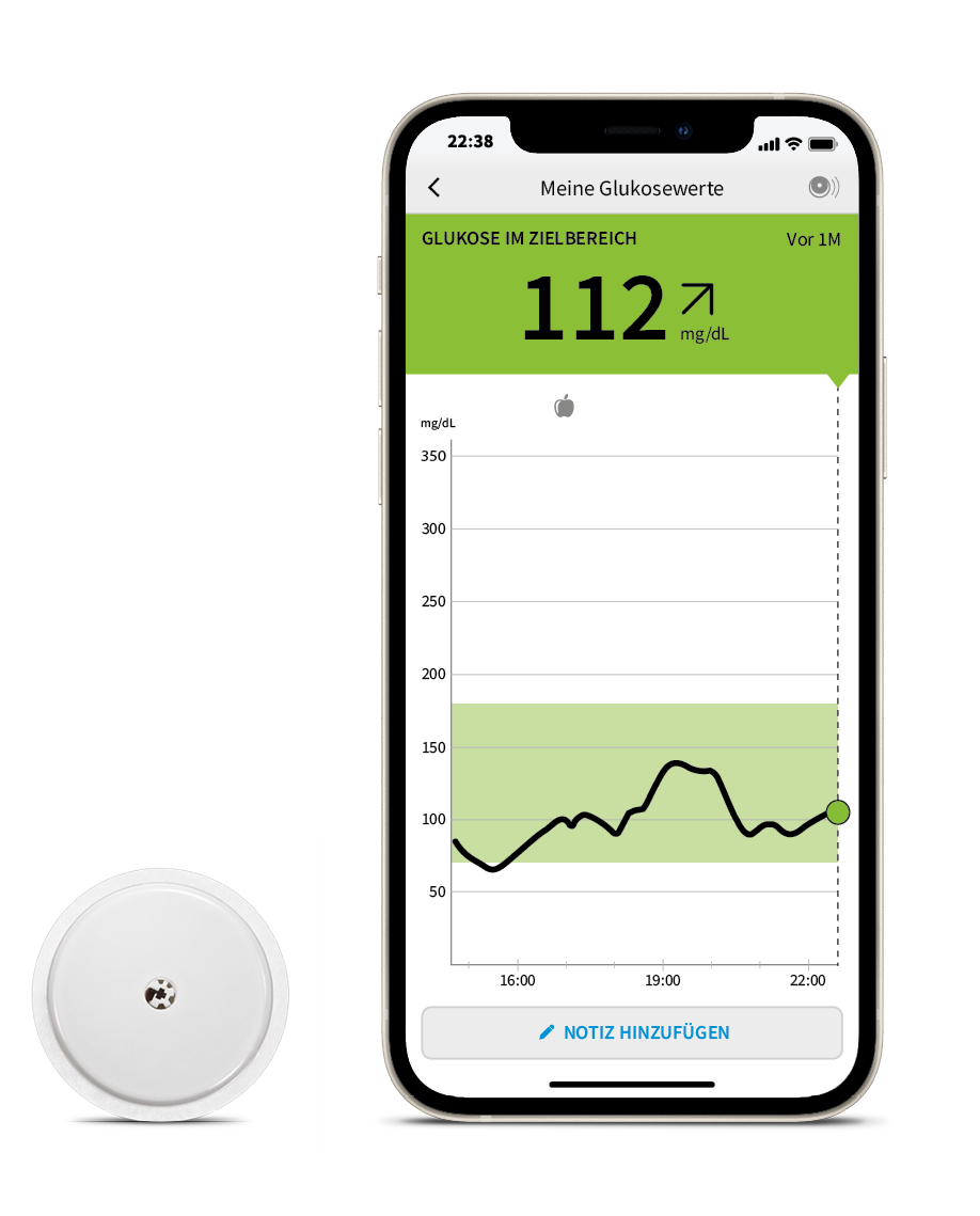 Freestyle Libre Sensor und Smartphone