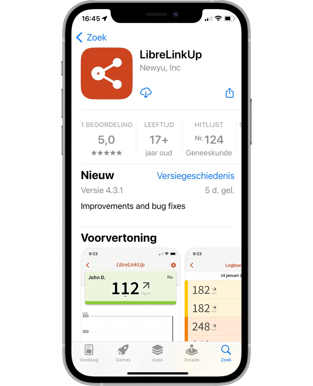 LibreLinkUp app app store screenshot