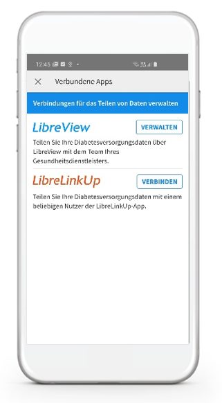 Daten teilen mit der FreeStyle LibreLink App