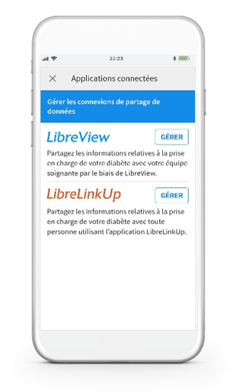 Partager les données avec l'appli FreeStyle LibreLink