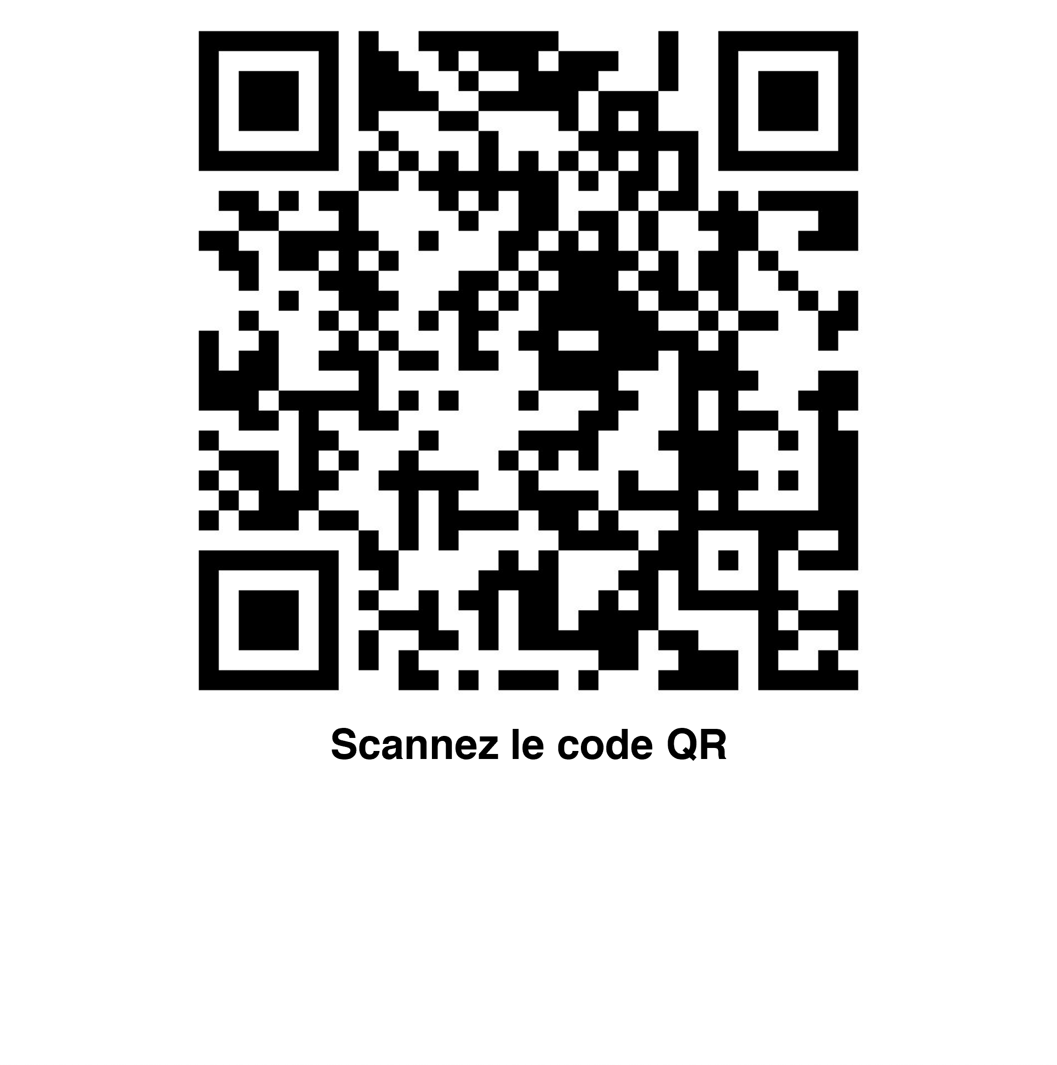 Scannez le code QR