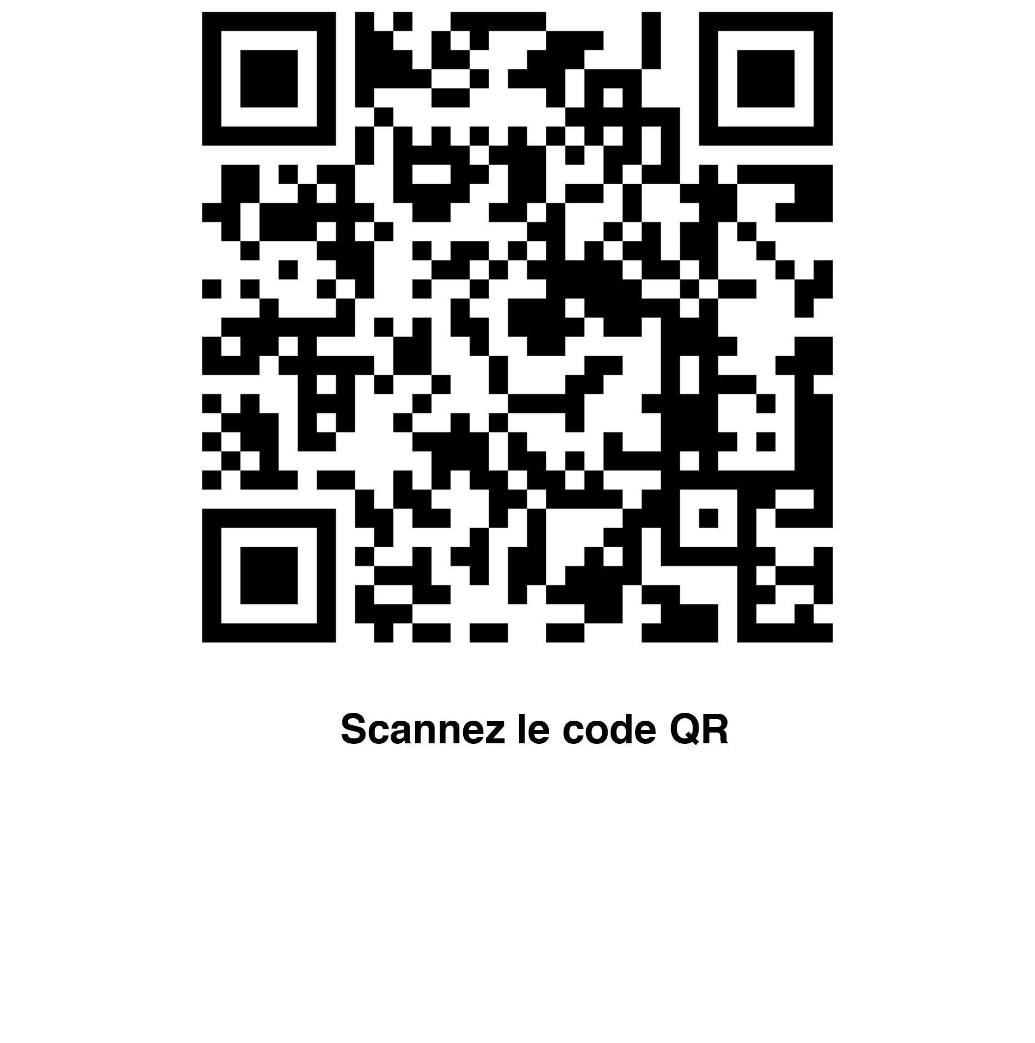 Scannez le code QR