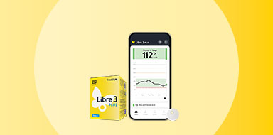 FreeStyle Libre 3 Plus sensor product packaging and app