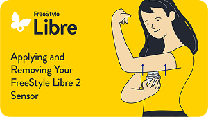 Video on how to apply and remove the FreeStyle Libre 2 Plus sensor