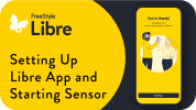 Setting up the Libre app and starting the sensor