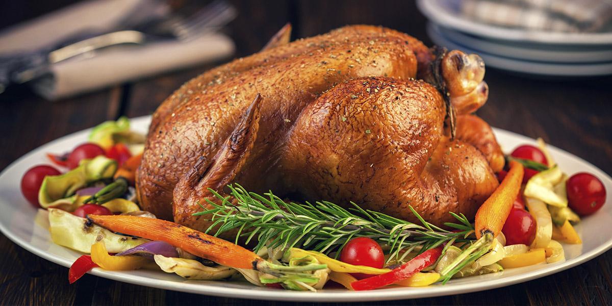 pavo al horno con verduras