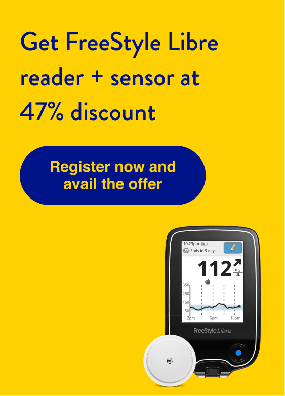 Get FreeStyle Libre reader and sensor at 47 percent discount