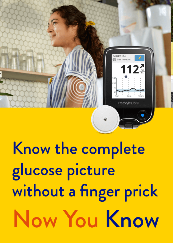Know the complete glucose picture without a finger prick - Now you know