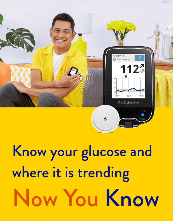 Know your glucose and where it is trending - Now you know