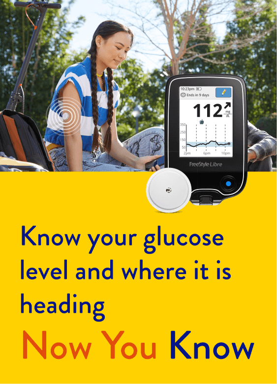 Know your glucose level and where it is heading - Now you know