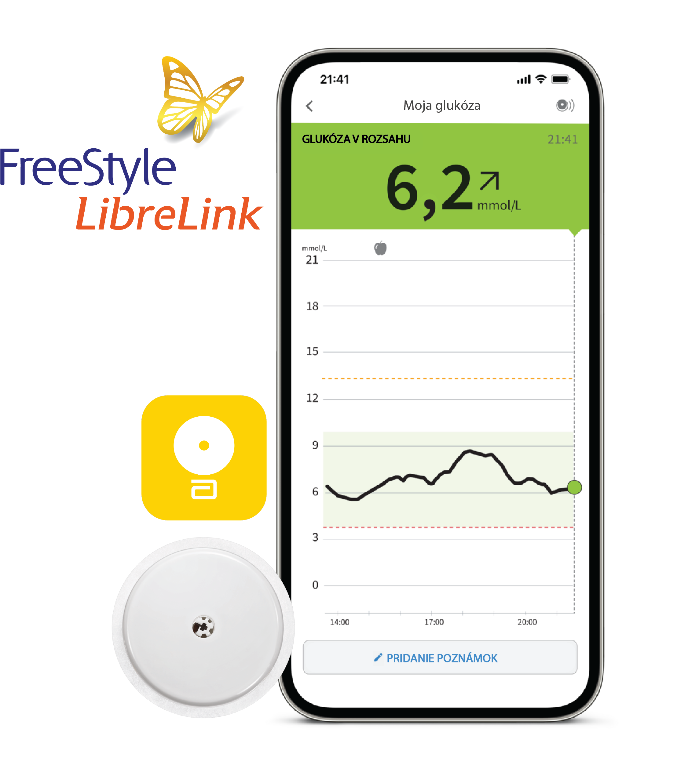Mobilná aplikácia FreeStyle LibreLink