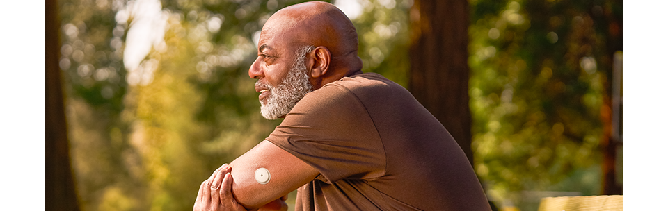 A FreeStyle Libre 2 patient in nature