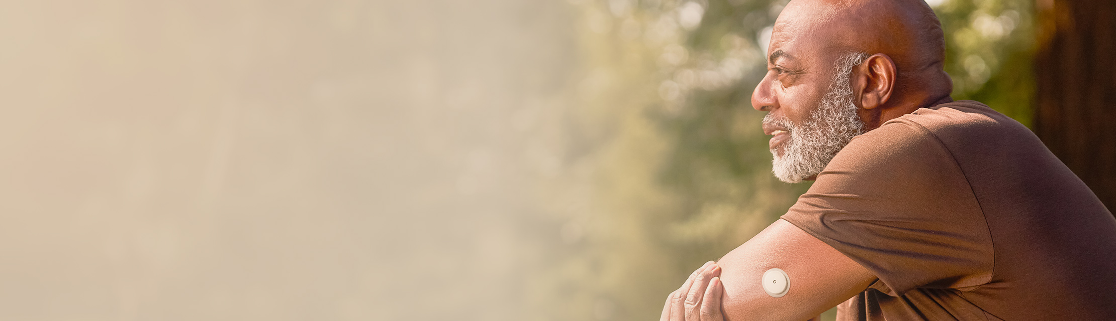 A FreeStyle Libre 2 patient in nature