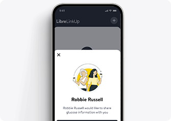 L'application LibreLinkUp affichant un écran de connexion.