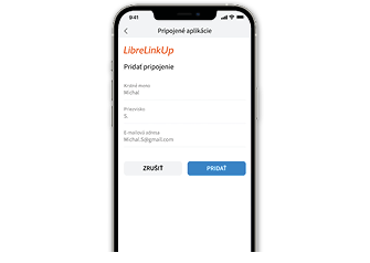 The LibreLinkUp app on a phone.