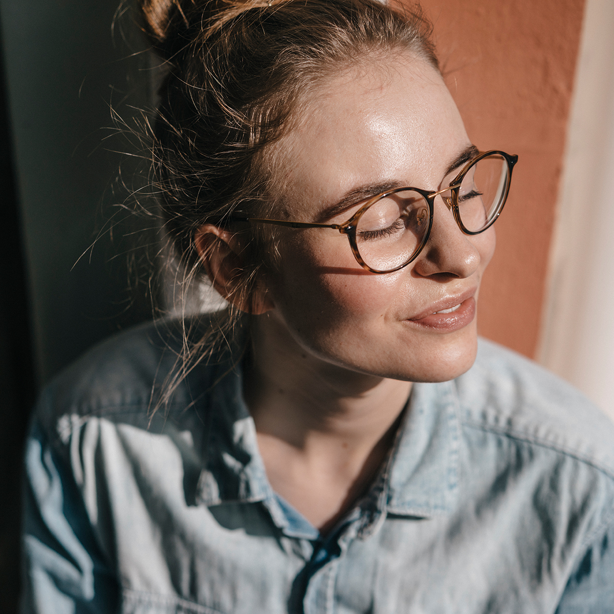 Zufriedene Frau 