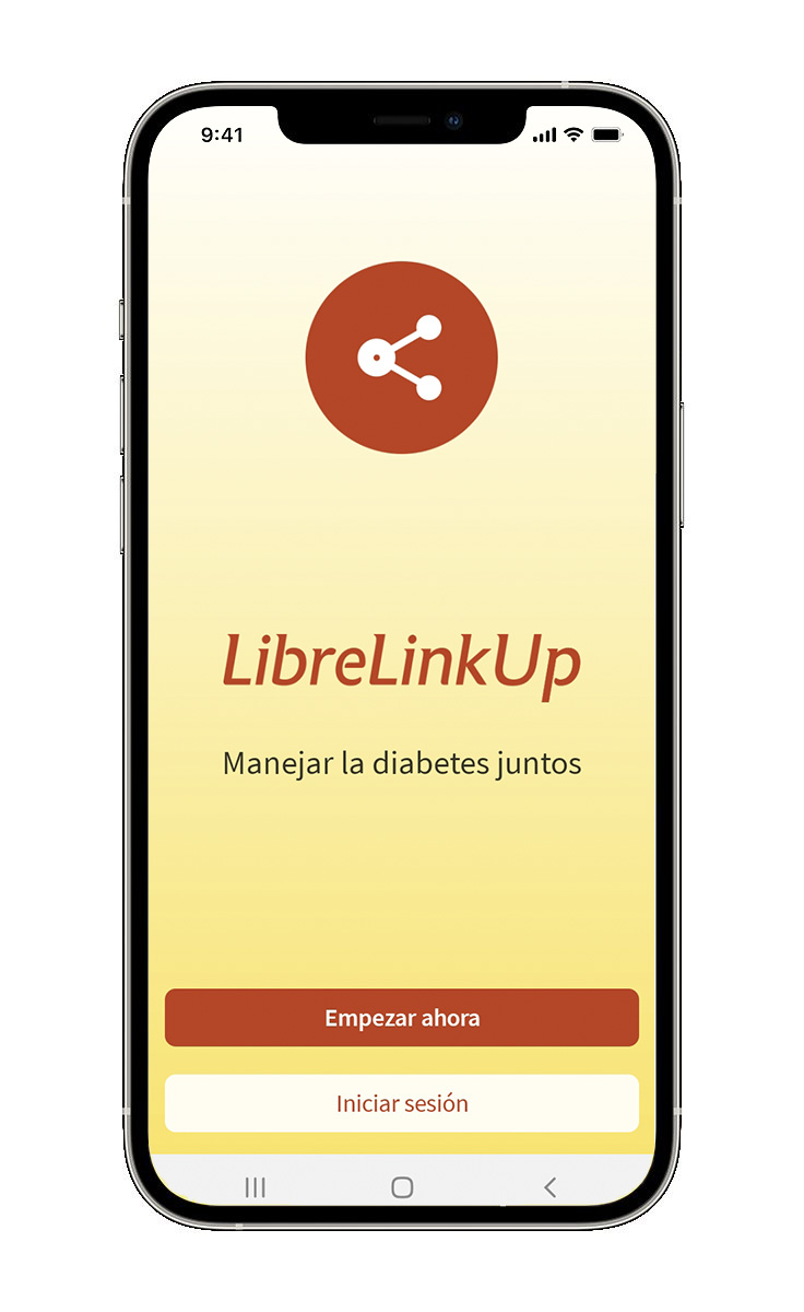Móvil con app LibreLinkUp