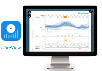 Pantalla de ordenador con plataforma LibreView