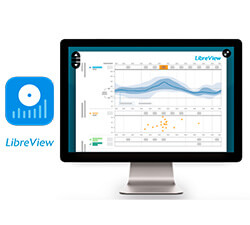 Pantalla de ordenador con plataforma LibreView