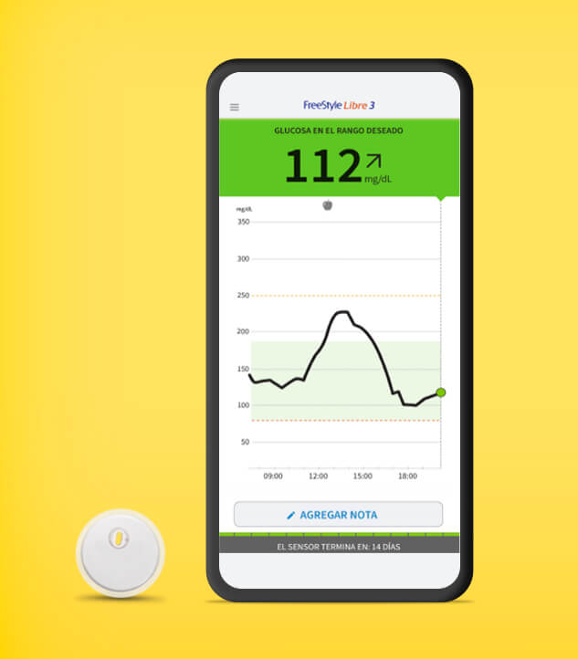 Aplicación FreeStyle Libre 3 y sensor 