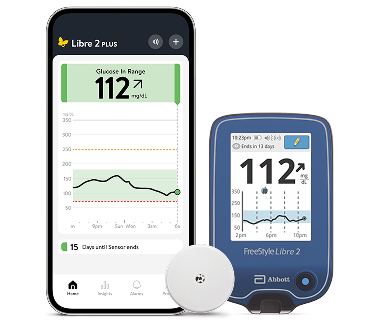 FreeStyle Libre 2 app, sensor, and reader