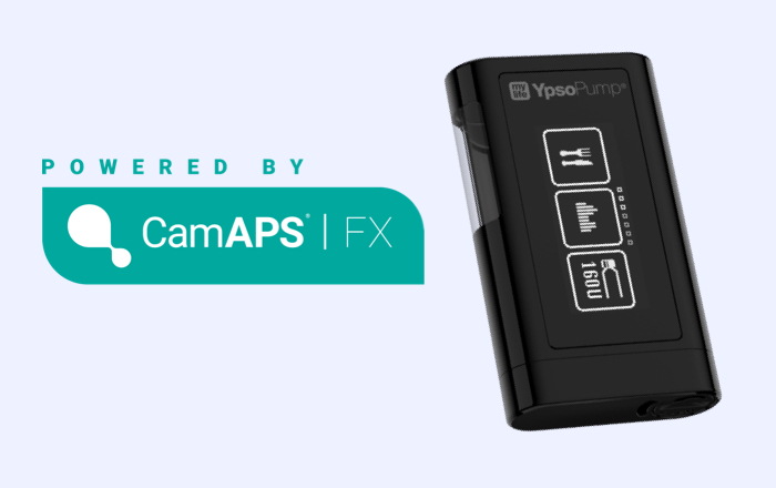 appen³ mylife CamAPS FX och insulinpumpen mylife YpsoPump